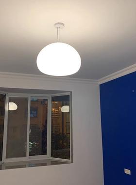 丹麦云朵店白色玻璃吊灯设计水师简SSR现代卧室床头服约装铺餐厅