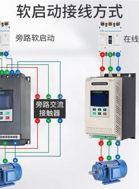 台达启动K11KW15KW2器2KW30KW37KW45软KW55W无品牌/75KW电机软起