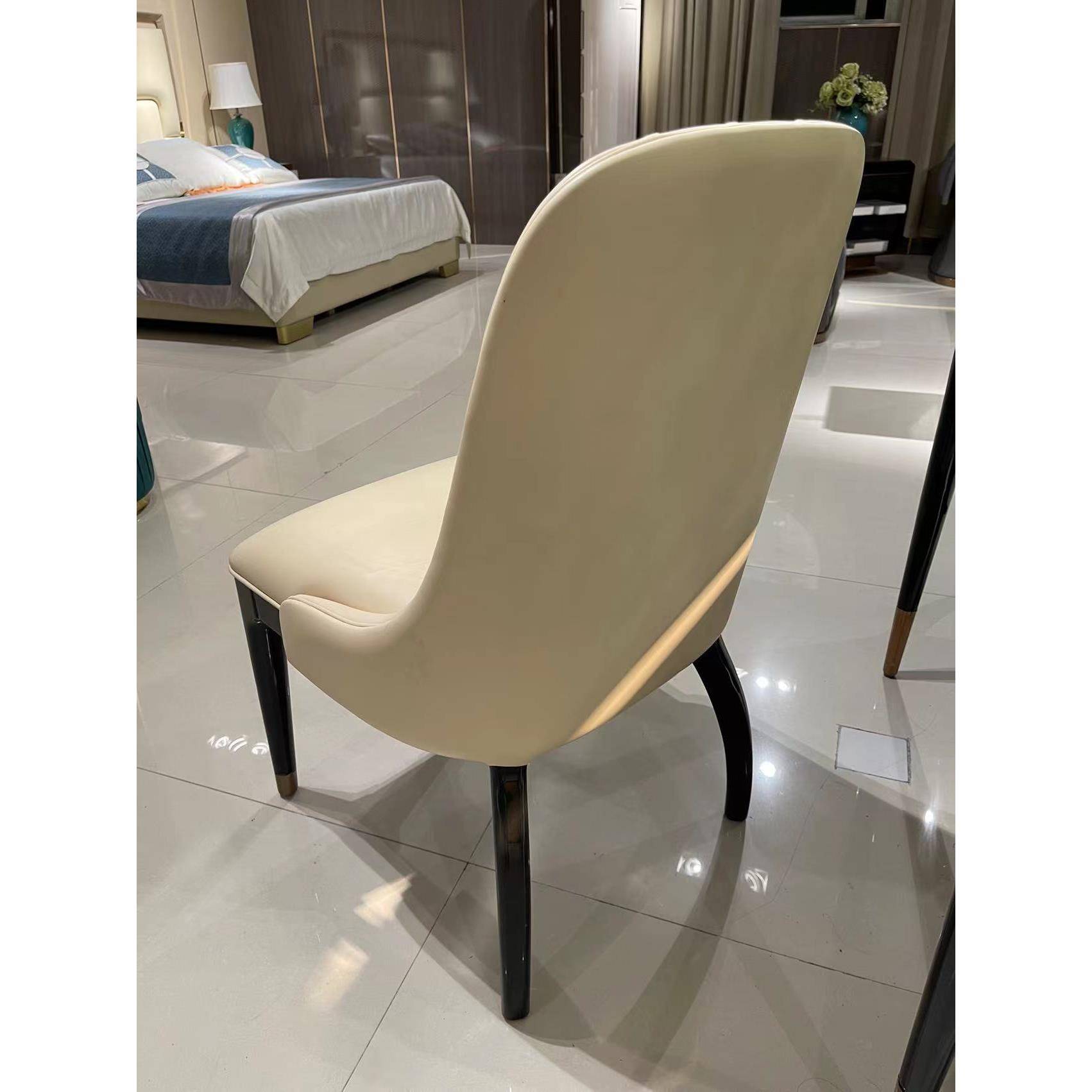 意式11722榉餐木长红方形餐桌小户型餐椅轻奢创家意用桌椅