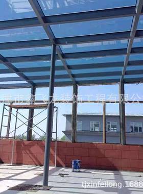 钢架结构框玻房璃阳光房户外吸66378室休息室露台烟天窗