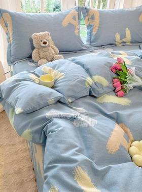 202966新款a类加厚全X棉磨毛被季套单件纯棉被罩2002350秋冬保暖