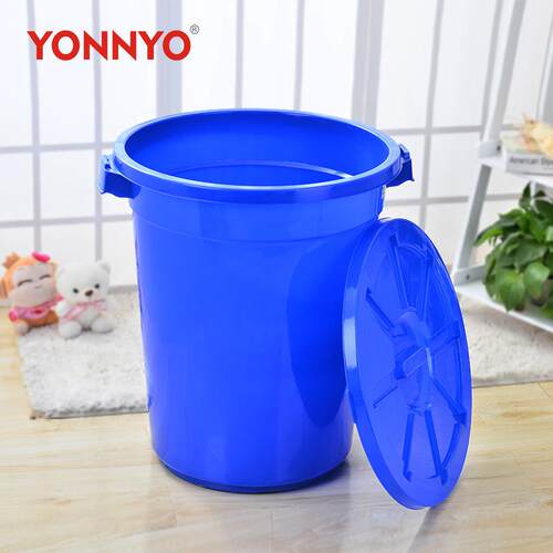 大型塑直水料桶滚YY-D048轮加厚桶楼道塑料垃圾水桶永耀垃圾桶工