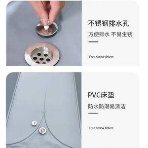 厂QER家多老人洗澡床功能洗澡床手摇式斜倾调节双可摇洗澡床