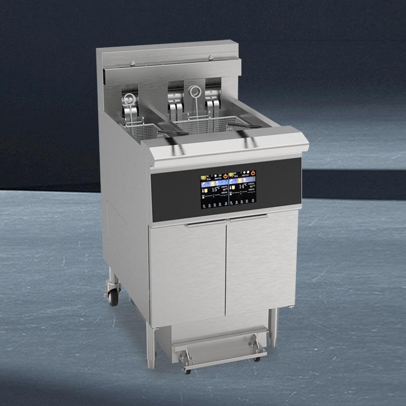 商用OFE-239L大小缸扁管油炸锅连锁餐饮设备滤油油炸炉