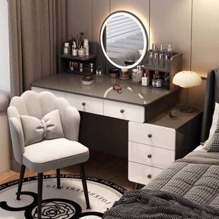 化妆台卧室简约现代梳妆台柜2025新款轻奢高级感主卧收纳斗柜一体