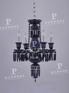 黑色/红色/白色水晶吊灯轻奢客厅餐厅灯现代简约K9水晶直销