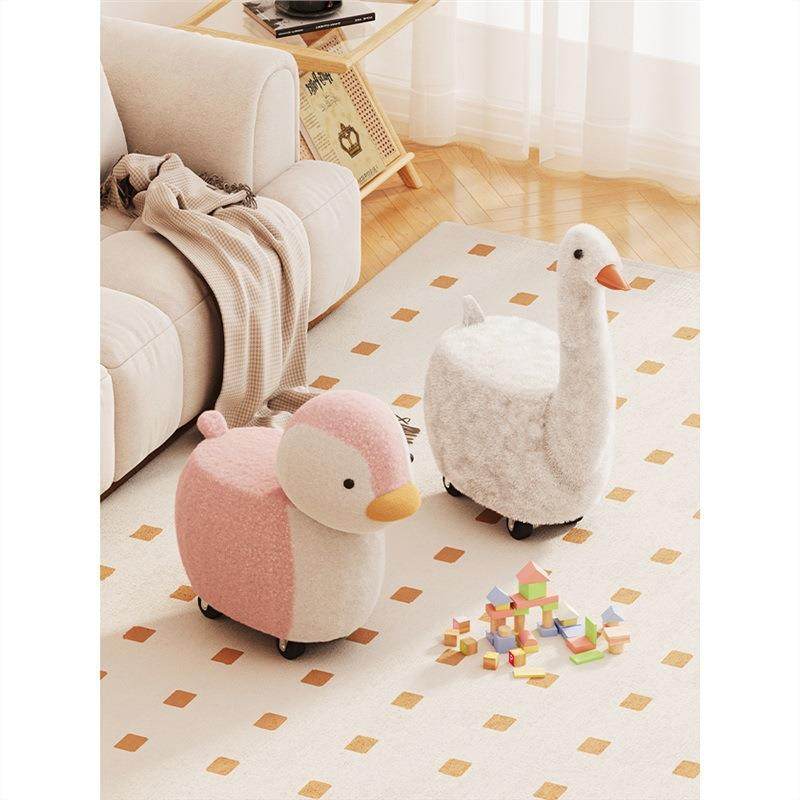 凳子家用卡通动物凳创意软包小坐凳茶几凳客厅沙发凳万向轮小矮凳,收纳整理,烫衣板及配件,淘宝优惠券,粉丝福利购,淘宝优惠卷