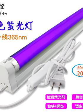 格睿登TN60cmT8-20W紫外线黑光紫光诱虫灯诱蚊灯带灯座整灯