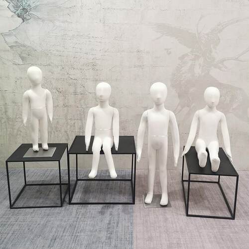 儿童软体全身模特童装店服装陈列展示架可插针婴童人体小孩模特架