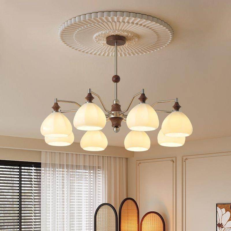 法式中古风客厅灯创意简约氛围感餐厅灯美式复古设计感主卧室吊灯