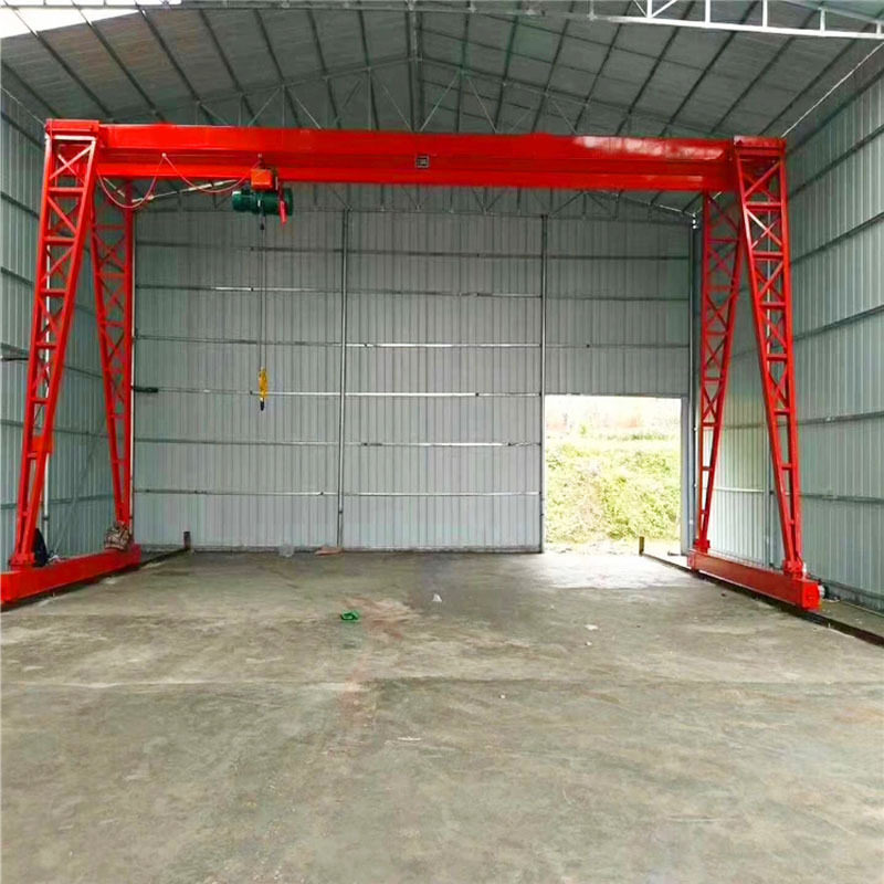 山东厂家批发电动移动龙门吊室外门式起重5吨龙门吊起重机轨道式