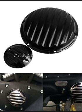 哈雷边盖XL883XL1200X48哈雷改装发动机离合边盖离合盖黑
