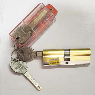 防盗门锁304不锈钢大门锁欧式别墅双对开门实木门超C级锁芯F23