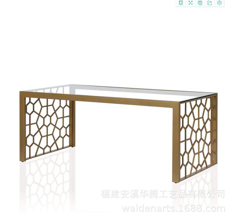 美式现代简约客厅玻璃桌几现代简约小户型新古典家具茶几