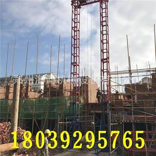 建房盖房水泥砖头提料机施工升降机工地专用龙门架双柱单笼提货机