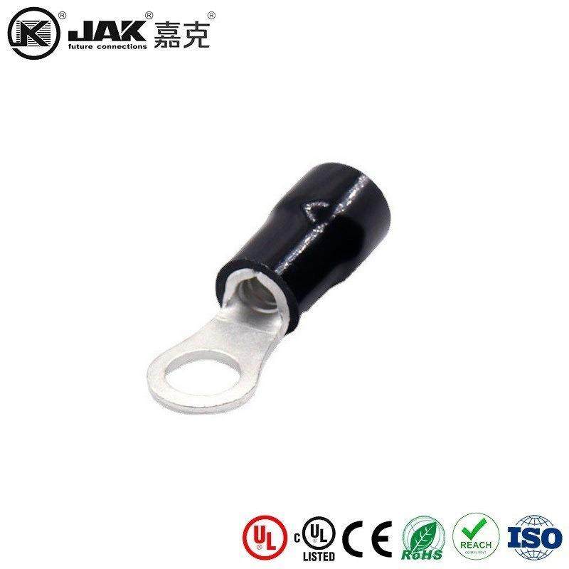 RV3.5-5S冷压端子紫铜圆形绝缘护套圆环铜鼻子接线接头有认证KST