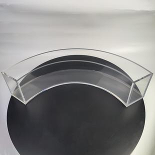 亚克力圆弧盒有机玻璃收纳盒拼接圆形收纳超市商场展示台高透明