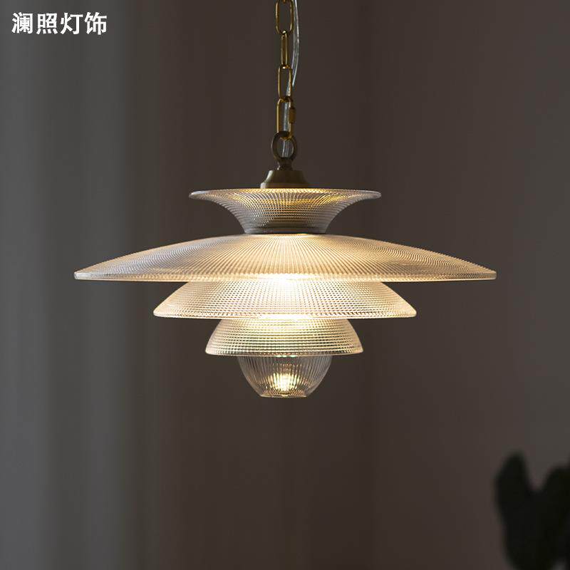 设计师玻璃飞碟吊灯美式复古工业风餐厅客厅卧室吧台茶室PH5灯具