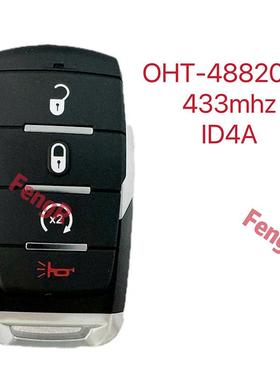 适用于公羊RAM3/4/5/6键遥控汽车钥匙4A芯片433频率OHT-4882056