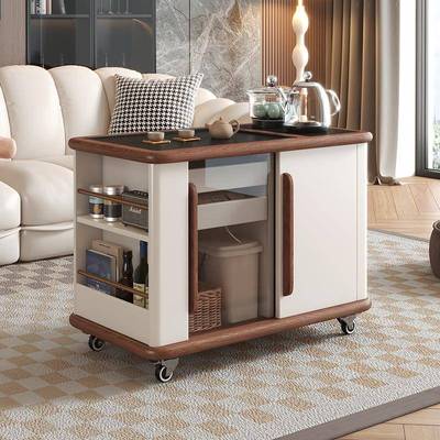 可移动茶几泡茶一体客厅家用阳台小茶桌茶台茶水柜沙发边几侧边柜