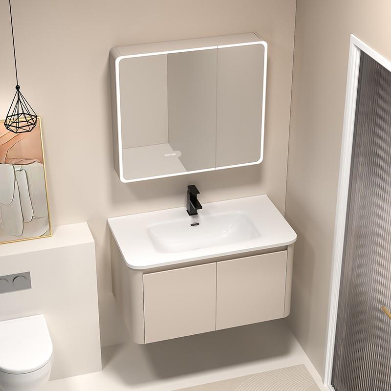 加厚蜂窝铝合金浴室柜组合一体陶瓷洗手盆卫生间洗脸盆柜洗漱台盆