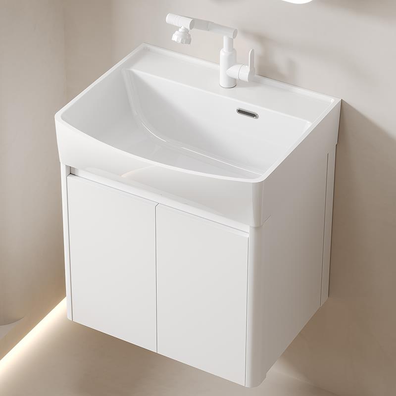 小户型洗手盆台盆柜组合加厚蜂窝铝浴室柜加深洗脸盆小陶瓷一体盆