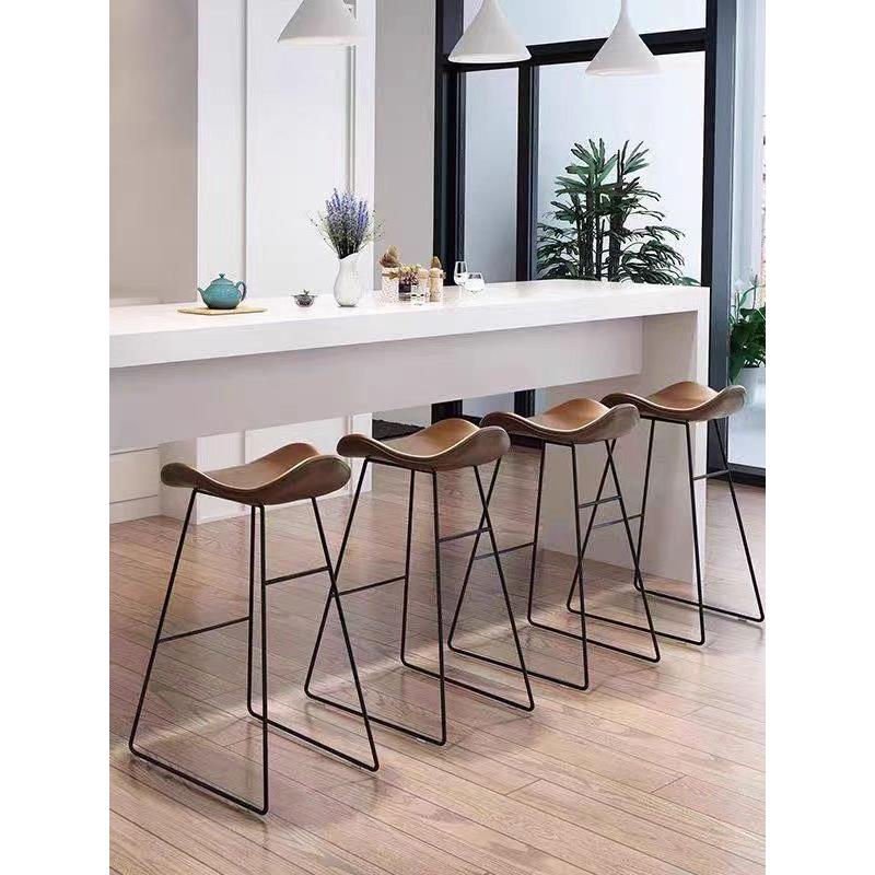 网红简约现代小户型休闲吧台餐桌客厅岩板咖啡吧奶茶店餐厅洽谈桌