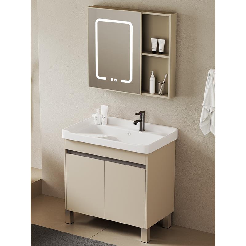 加厚蜂窝铝洗衣柜组合浴室与搓板洗衣水槽落地式洗脸盆洗涤盆