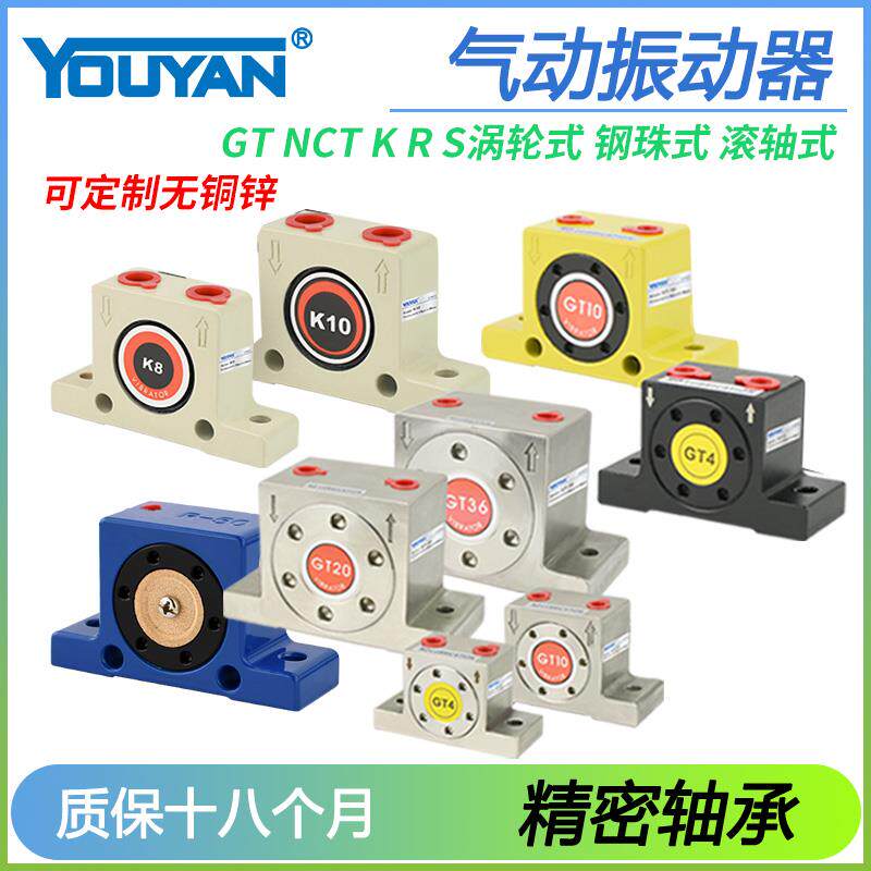 GT-04涡轮K20 S30不锈钢48 60气动08/06/10/13/16振动器25 R65 50