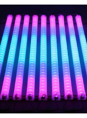 led护栏管 单色七彩内外控六段八段十六段全彩数码管跑马灯轮廓灯