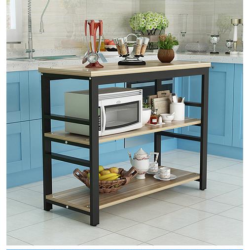 厨房切菜桌备餐操作工作台储物收纳架置物架长方形小桌子家用长桌