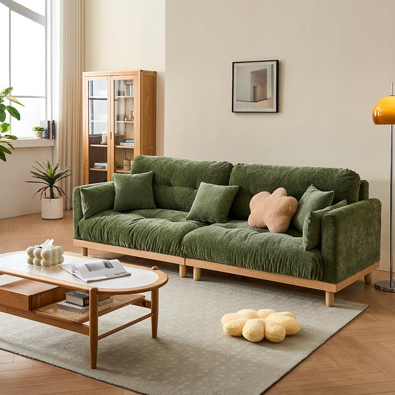 政府补贴北欧布艺沙发客厅小户型家具日式复古三人位沙发可全拆洗