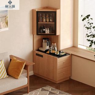 转角置物架墙角床头收纳柜客厅拐角茶台2025新款沙发旁边的侧边柜