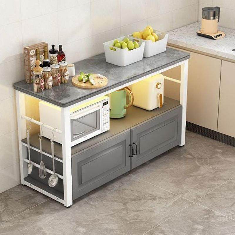 岩板厨房切菜置物架耐用微波炉多层收纳烤箱操作台落地三层储物柜,纺织面料/辅料/配套,纺织机械配件,淘宝优惠券,粉丝福利购,淘宝优惠卷