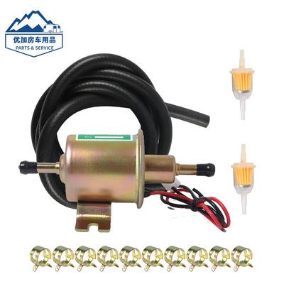 汽车配件汽车燃油泵12V金色HEP-02A电子燃油泵套件配美式喉箍