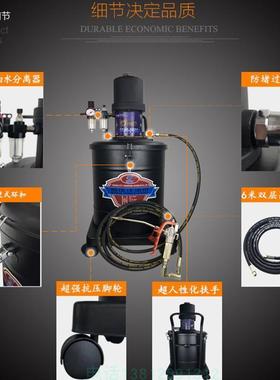 凯斯汀KT600高粘度油泵压气动黄油机锂基脂黄油枪大桶注油器