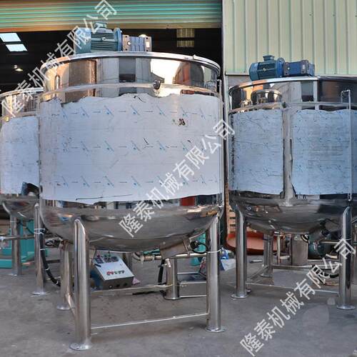 搅拌缸4000L液体搅拌罐中大型液体混合锅7.5KW加减速机直立式304