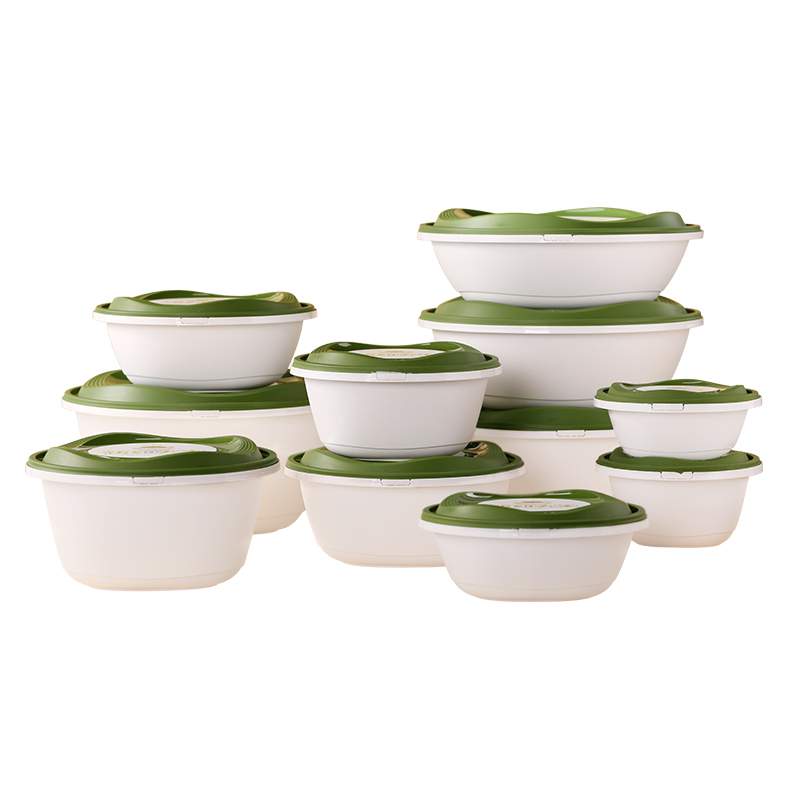 一次性碗高档打包盒圆形锁扣快餐盒汤面分离外卖防漏加厚碗带盖