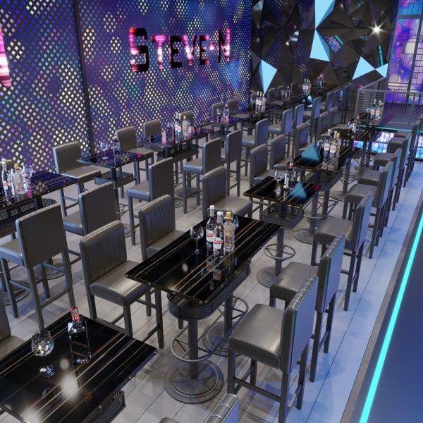 酒吧桌椅散台定制清吧高脚椅KTV包厢转角U型沙发桌椅组合发光茶几,商业/办公家具,酒吧桌,淘宝优惠券,粉丝福利购,淘宝优惠卷