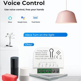 zigbee涂鸦智能调光开关通断器模块app定时改装2路调光通断器模块