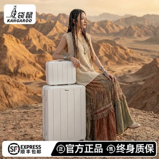 袋鼠行李箱官方旗舰店正品高颜值子母箱2026新款密码旅行拉杆皮箱