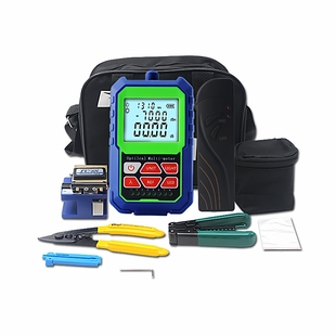 冷接工具包熔接机套装 光纤切割刀皮线开剥器锂电光功率计红光笔