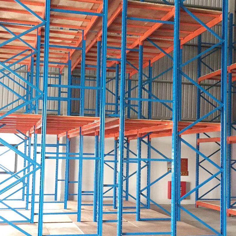 快递站多层加厚仓储货架 五金配件储物架 横梁式高位立柱仓库货架
