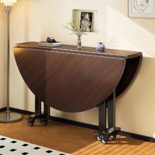 折叠餐桌家用圆形饭桌可移动折叠桌20人家用可折叠新款吃饭大圆桌