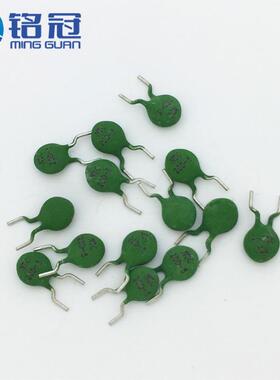 现货销售NTC热敏电阻20D-5直径5MM20R耐高温绿色硅树脂P5MM