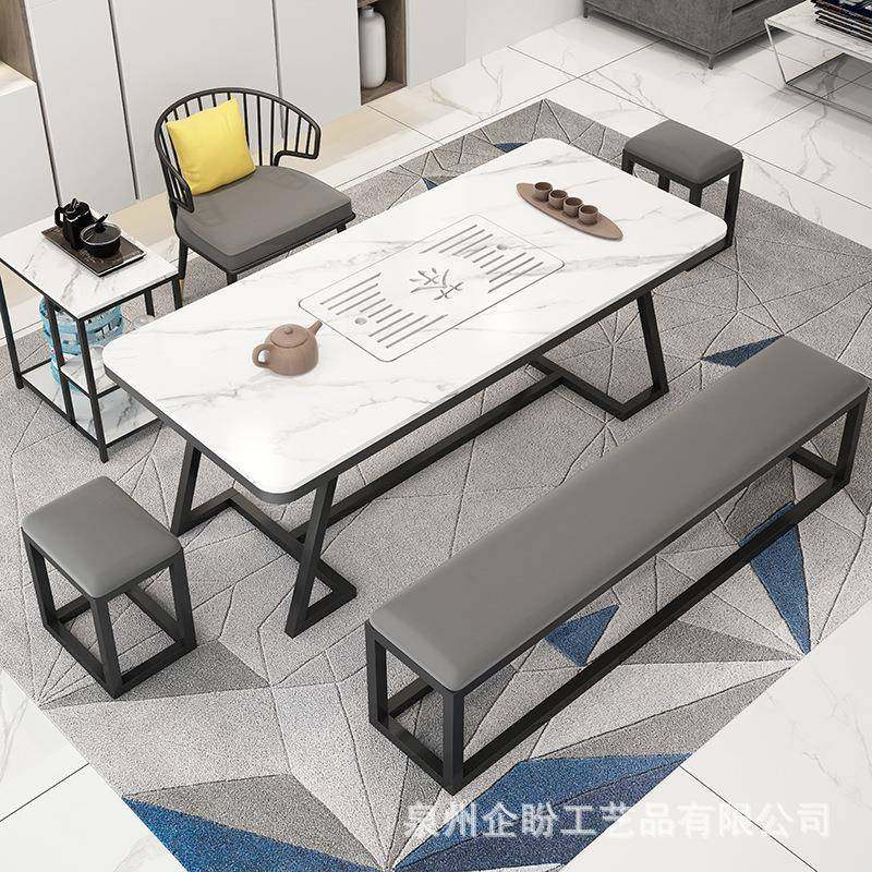 现代简约岩板茶桌家用客厅阳台会客泡茶茶台办公室喝茶桌椅组合,机械设备,其他机械设备,淘宝优惠券,粉丝福利购,淘宝优惠卷