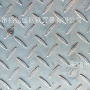花纹板切割花纹钢6mm厚花纹钢板花纹铁板扁豆型防滑钢板Q235B