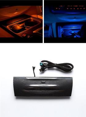 适用宝马3系氛围灯F30F31F35双色贯穿氛围灯usb音频盖板点烟器灯