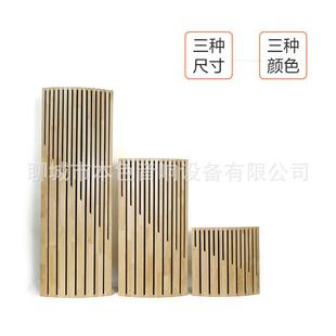 工厂直发汇声新款弧形实木吸音扩散声学体家庭影院专用声学材料