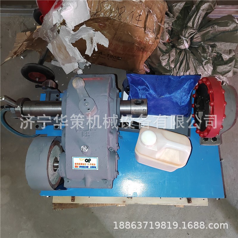 电动圆钢螺纹加工机 高速圆钢套丝机 工件不转板牙转